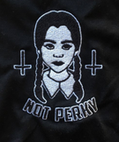 Wednesday Addams "Not Perky" Crop Tee