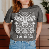 Save the Bees Ultrasoft Unisex Tee, Grey- READY TO SHIP