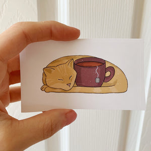 Cozy Cat Sticker