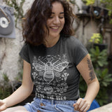 Save the Bees Ultrasoft Unisex Tee, Grey- READY TO SHIP