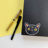 Waterproof Salem Cat Vinyl Sticker