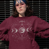 Witchy Aesthetic Moon Phase Sweatshirt