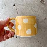 Yellow Polka Dot Mug